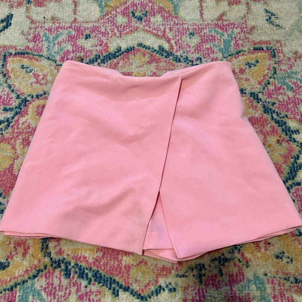Zara Wrap Front Pink Skort